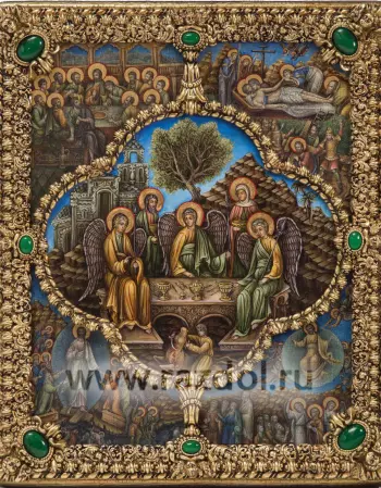 Троица Ветхозаветная с клеймами