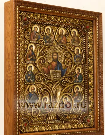 Господь Иисус Христос и 12 апостолов (Древо Господне)