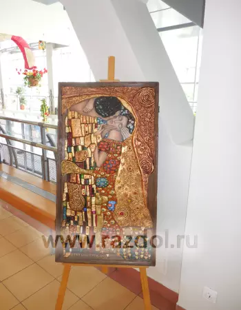 по мотивам Г.Климта «Поцелуй»